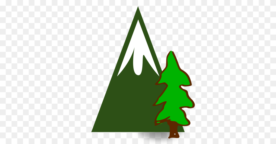 Evergreen Mountain, Triangle, Person Free Png Download