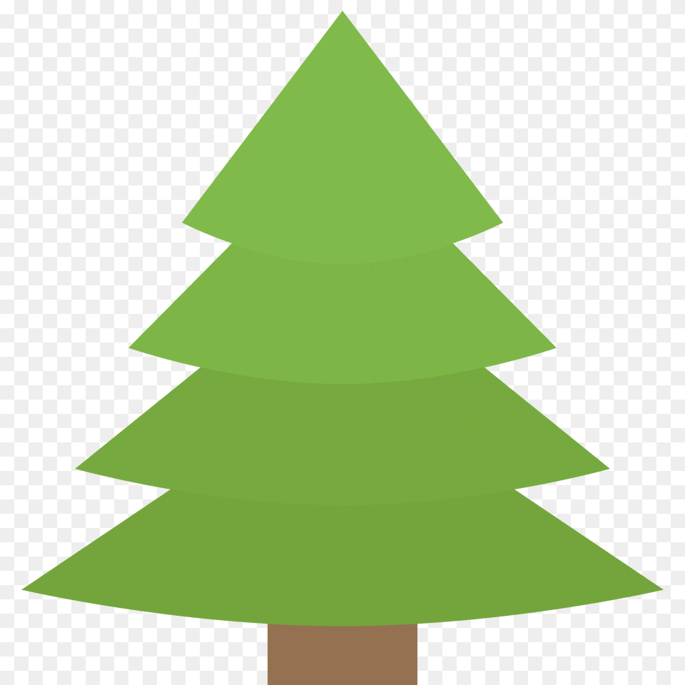 Evergreen Tree Emoji Clipart, Green, Plant, Fir, Triangle Free Png
