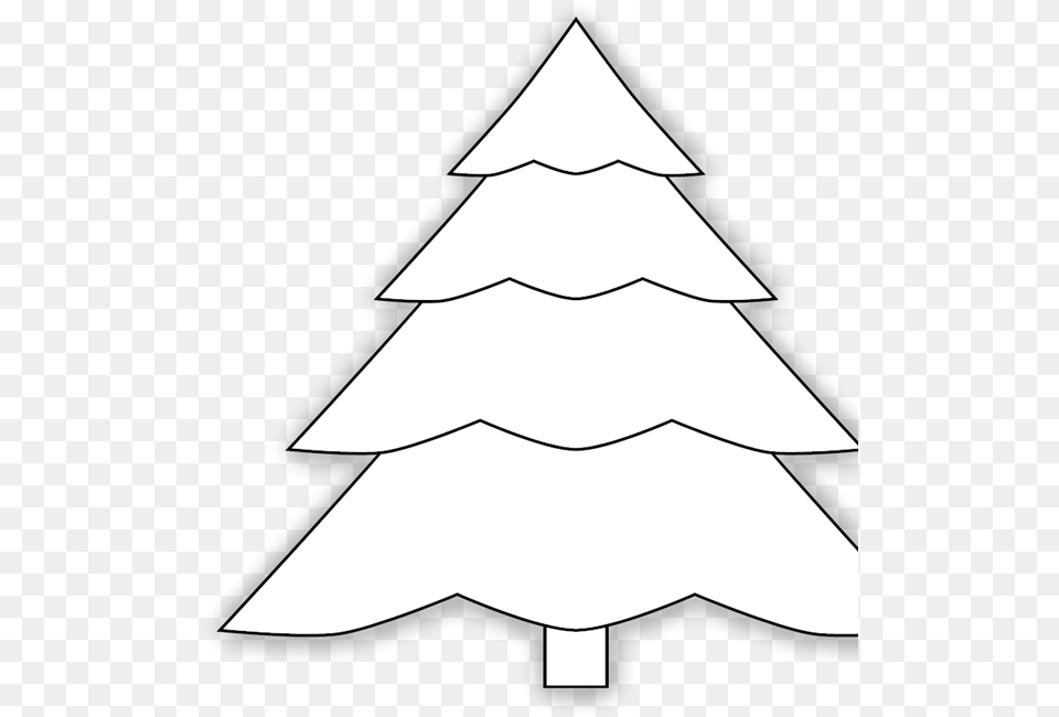 Evergreen Tree Outline Clip Art Icon And Svg Svg Clipart Christmas Tree, Triangle Png