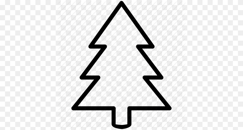Evergreen Tree Outline Gallery, Triangle, Christmas, Christmas Decorations, Festival Png