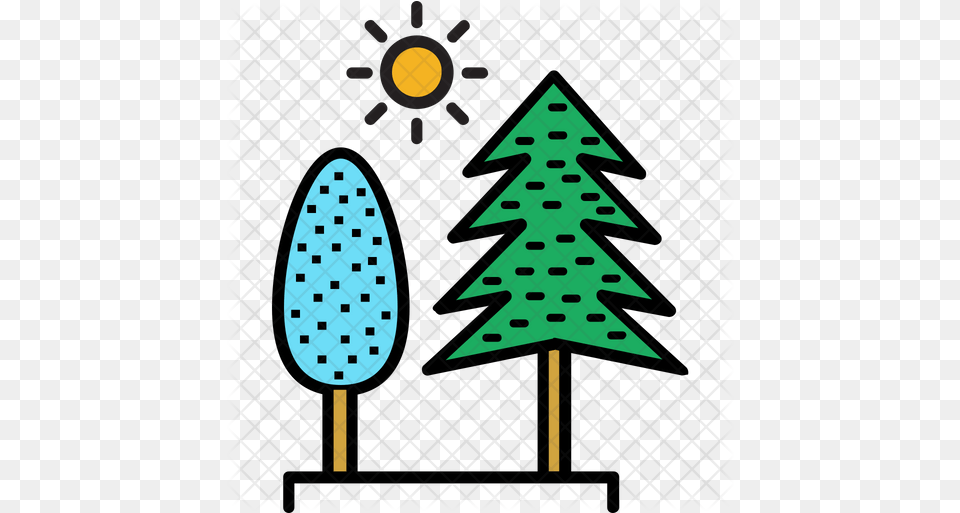 Evergreen Trees Icon Times Square, Christmas, Christmas Decorations, Festival, Pattern Png