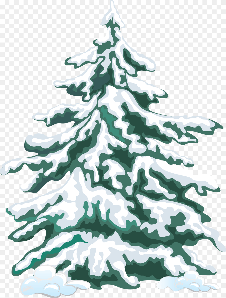 Evergreen Trees With Snow Clipart, Tree, Plant, Fir, Pine Png