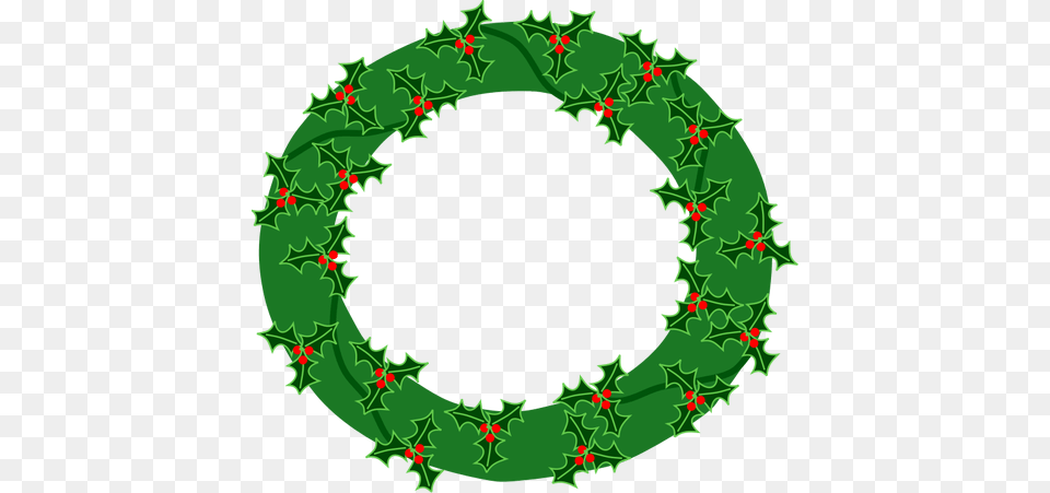 Evergreen Wreath Vector Green, Birthday Cake, Cake, Cream Png Image