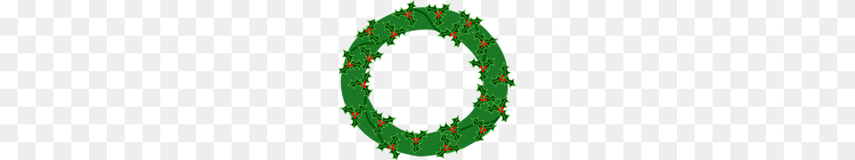 Evergreen Wreath With Large Holly Clip Art For Web, Birthday Cake, Cake, Cream, Dessert Free Transparent Png