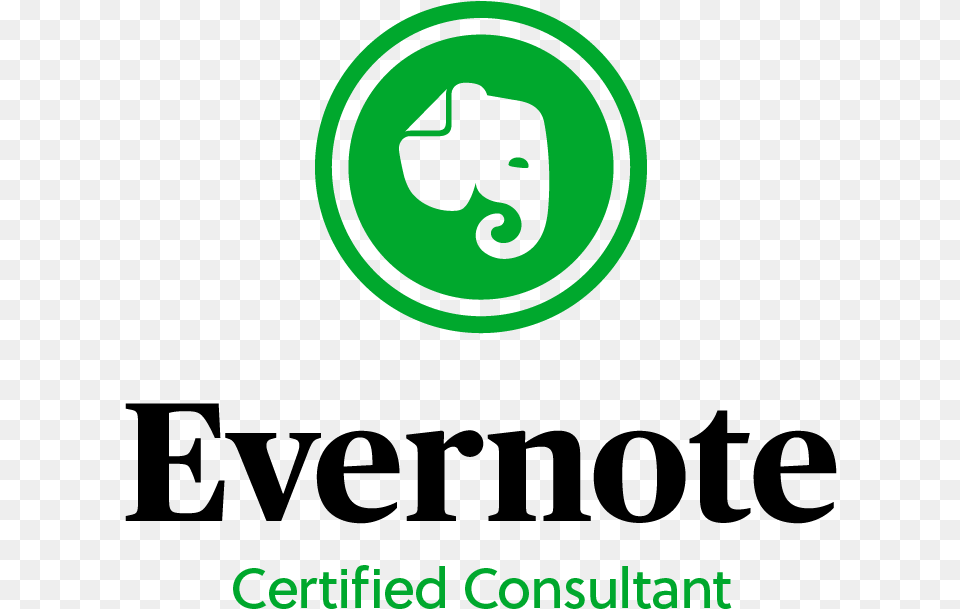 Evernote Certifiedconsultant Rgb Graphic Design, Logo, Green, Symbol, Recycling Symbol Free Png Download
