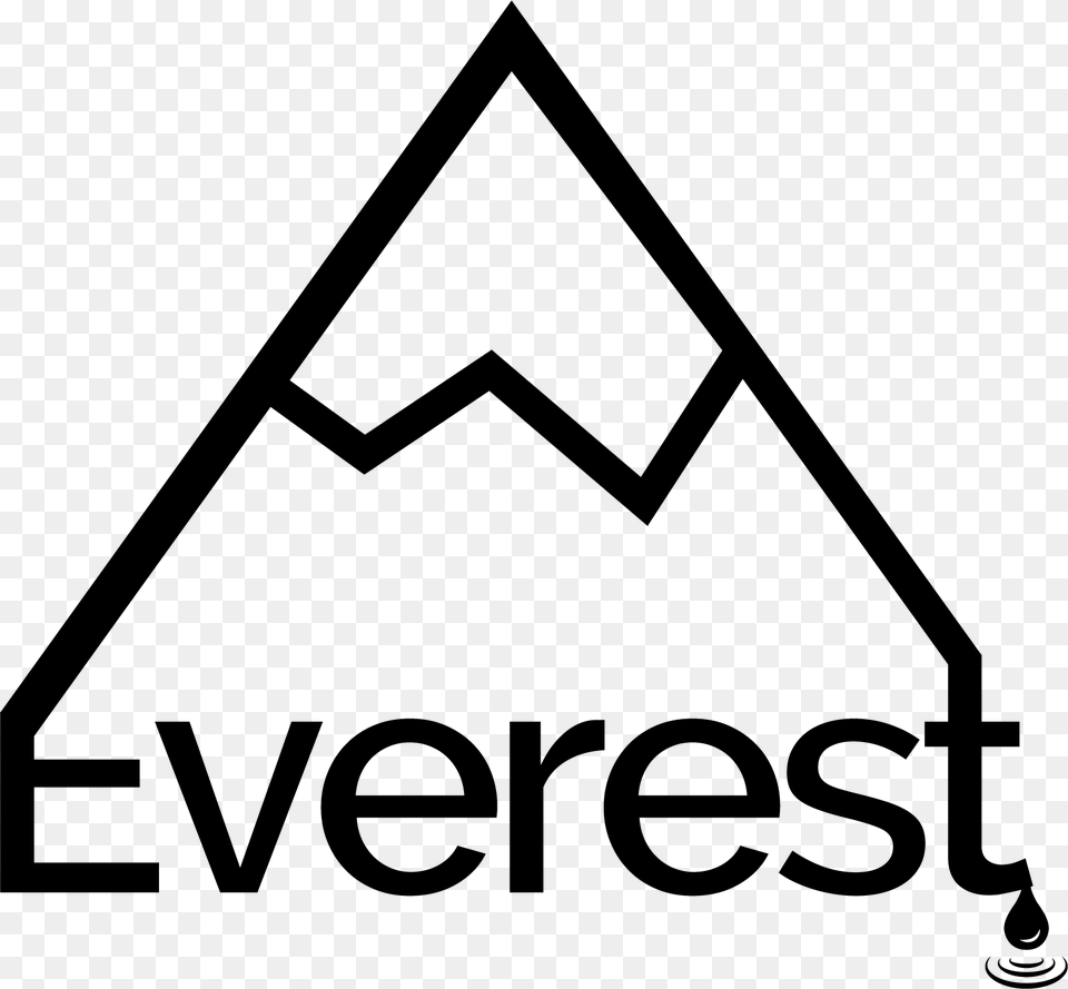 Everst Logo Black Triangle, Gray Free Transparent Png