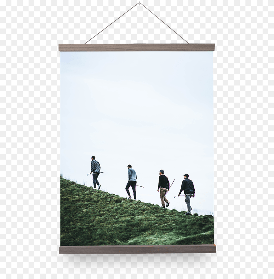 Every 18 X 24 Print Will Come Hung On Our Premium Rails Silhouette, Walking, Person, People, Adult Free Png Download