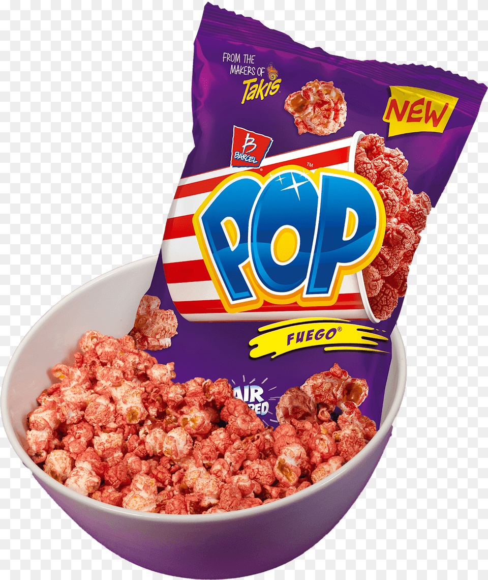 Every Bite Stands Out With An Unforgettable Fiery Fuego Barcel Pop, Food, Snack, Popcorn Free Png