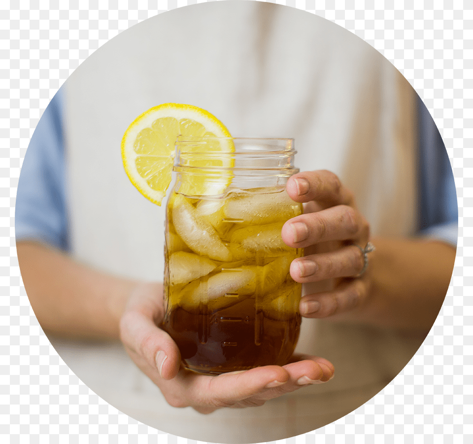 Every Glass Of Our Sweet Tea Begins With High Quality Beer Cocktail, Beverage, Soda, Body Part, Finger Png