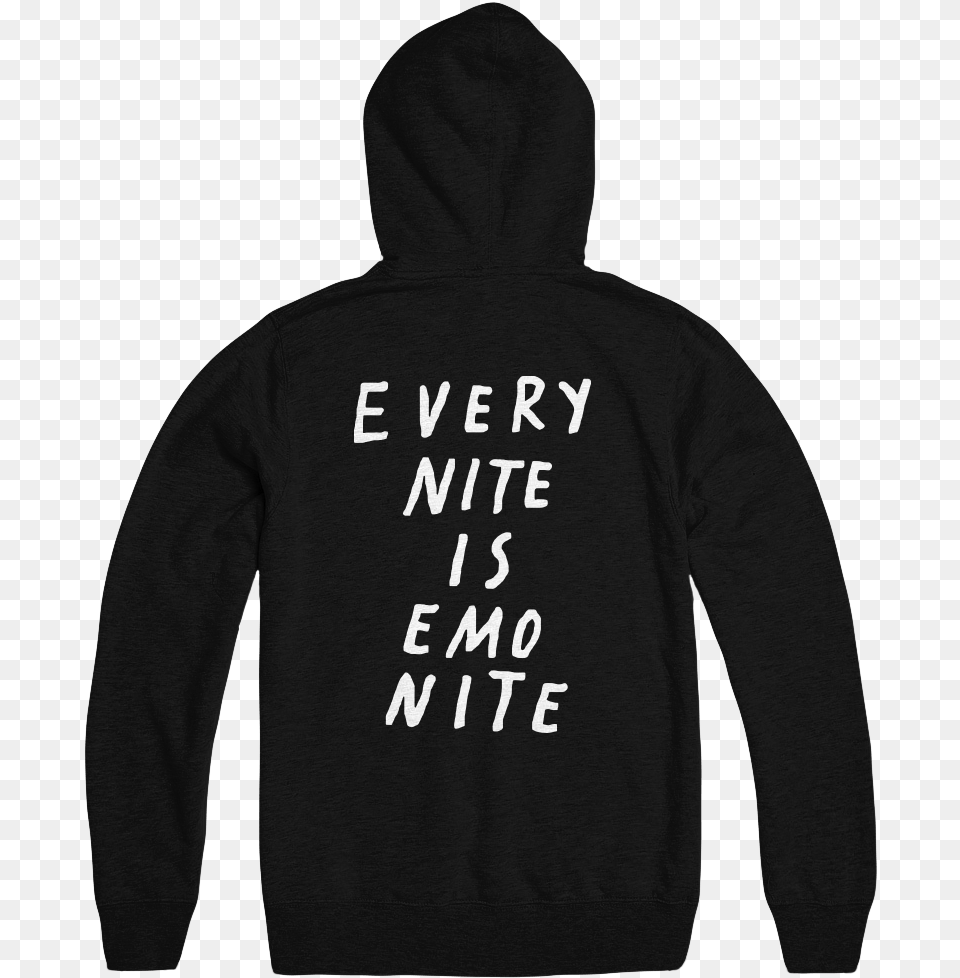 Every Nite Is Emo Nite Jacket, Clothing, Hoodie, Knitwear, Sweater Free Png