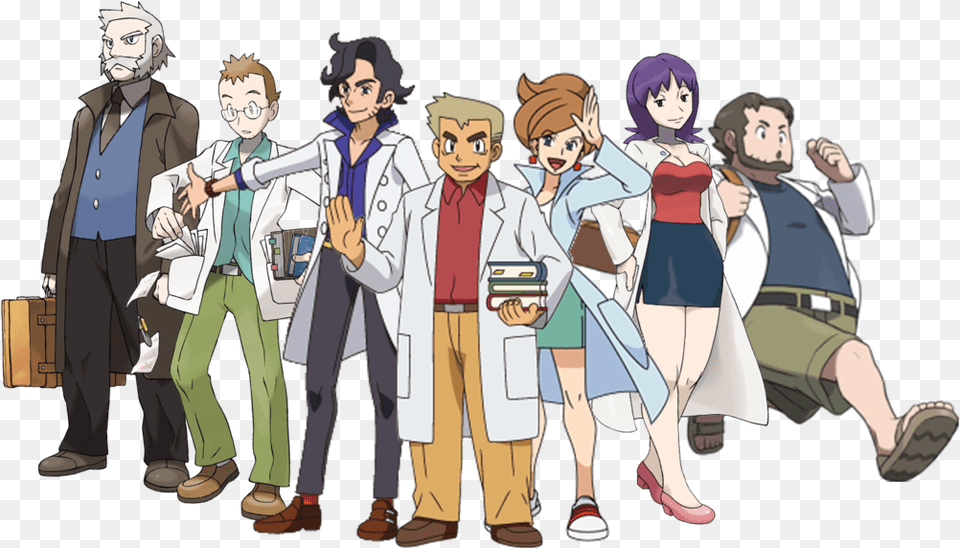 Every Professor In Pokemon, Publication, Book, Comics, Adult Free Transparent Png
