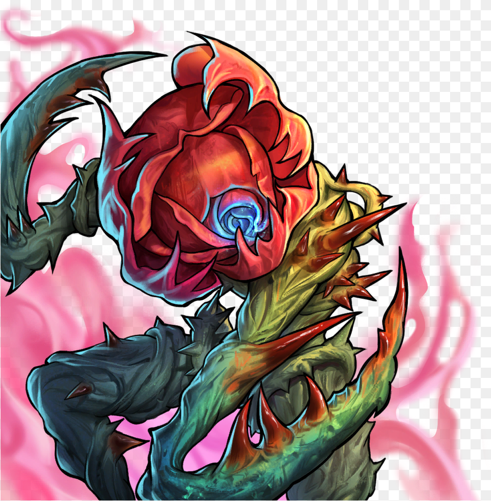 Every Rose Has Its Thorns Illustration, Dragon, Flower, Plant Free Transparent Png