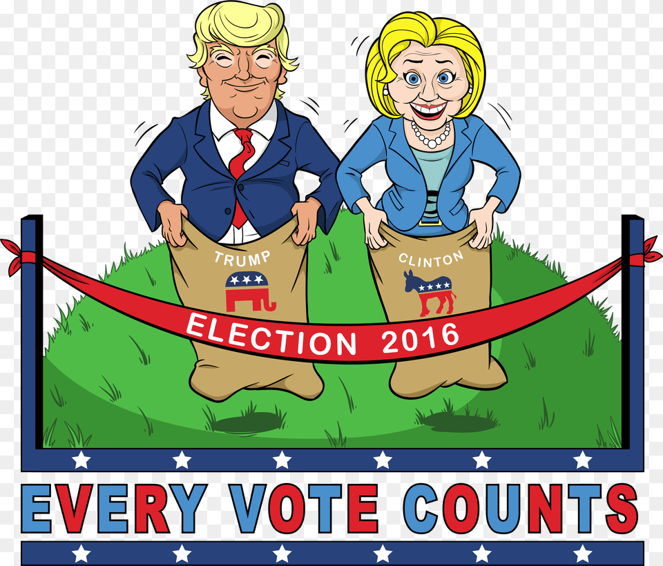 Every Vote Counts Logo Transparent Cartoons Cartoon, Publication, Book, Comics, Baby Png Image