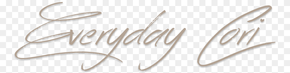 Everyday Cori By Corine Ingrassia Calligraphy, Handwriting, Text Free Png Download