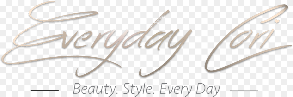 Everyday Cori Nj Beauty And Style Mom Blogger Calligraphy, Handwriting, Text Png