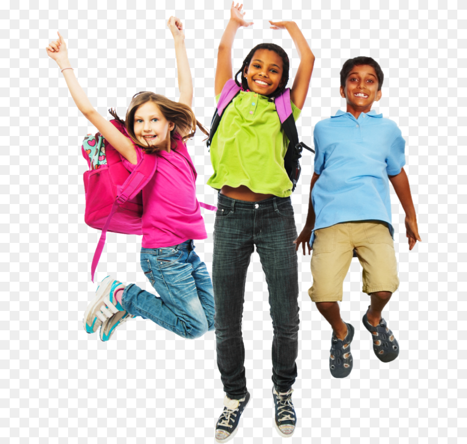 Everyone Deserves A Chance At A Higher Education School Kids Jumping, Pants, Clothing, Shoe, Footwear Png