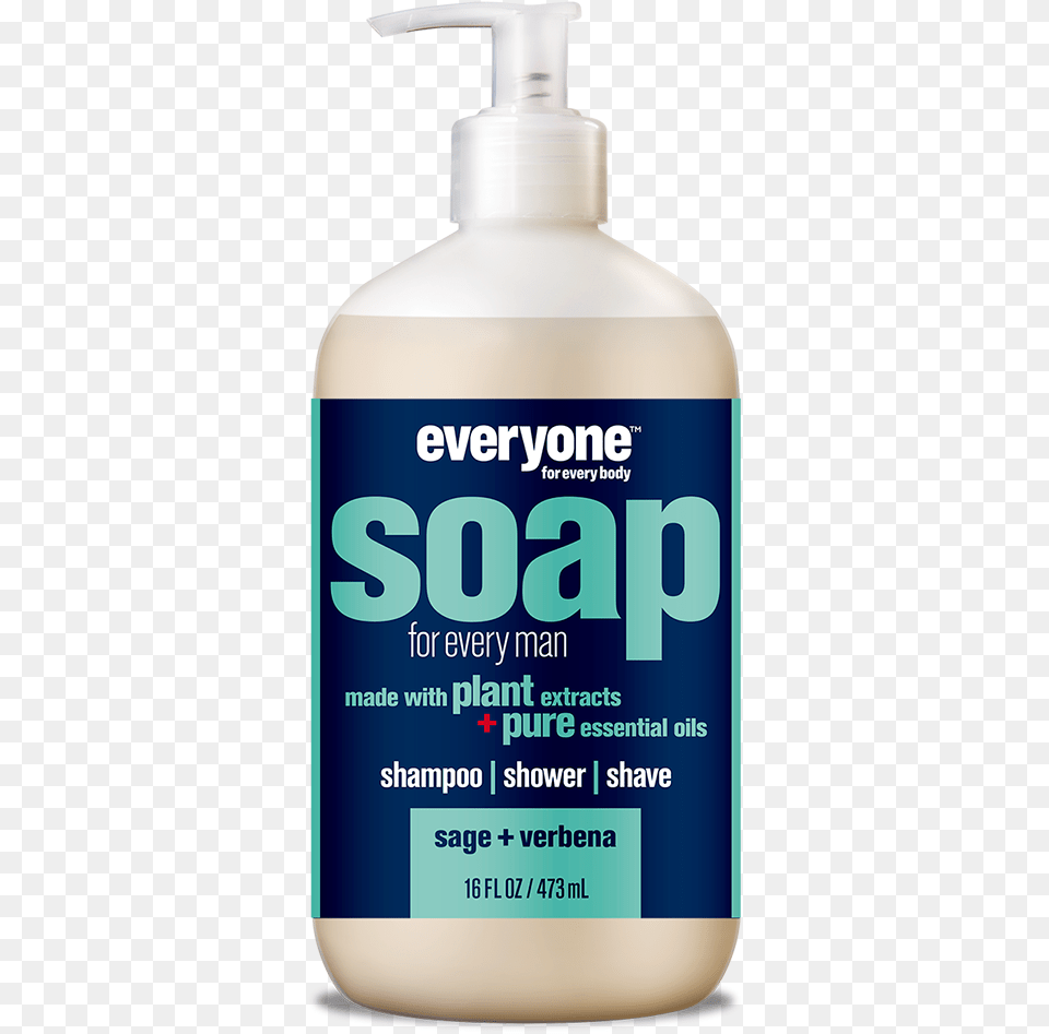 Everyone For Men39s Soap Lemon Verbena Sage 16 Oz Liquid Hand Soap, Bottle, Lotion, Shaker Free Png Download