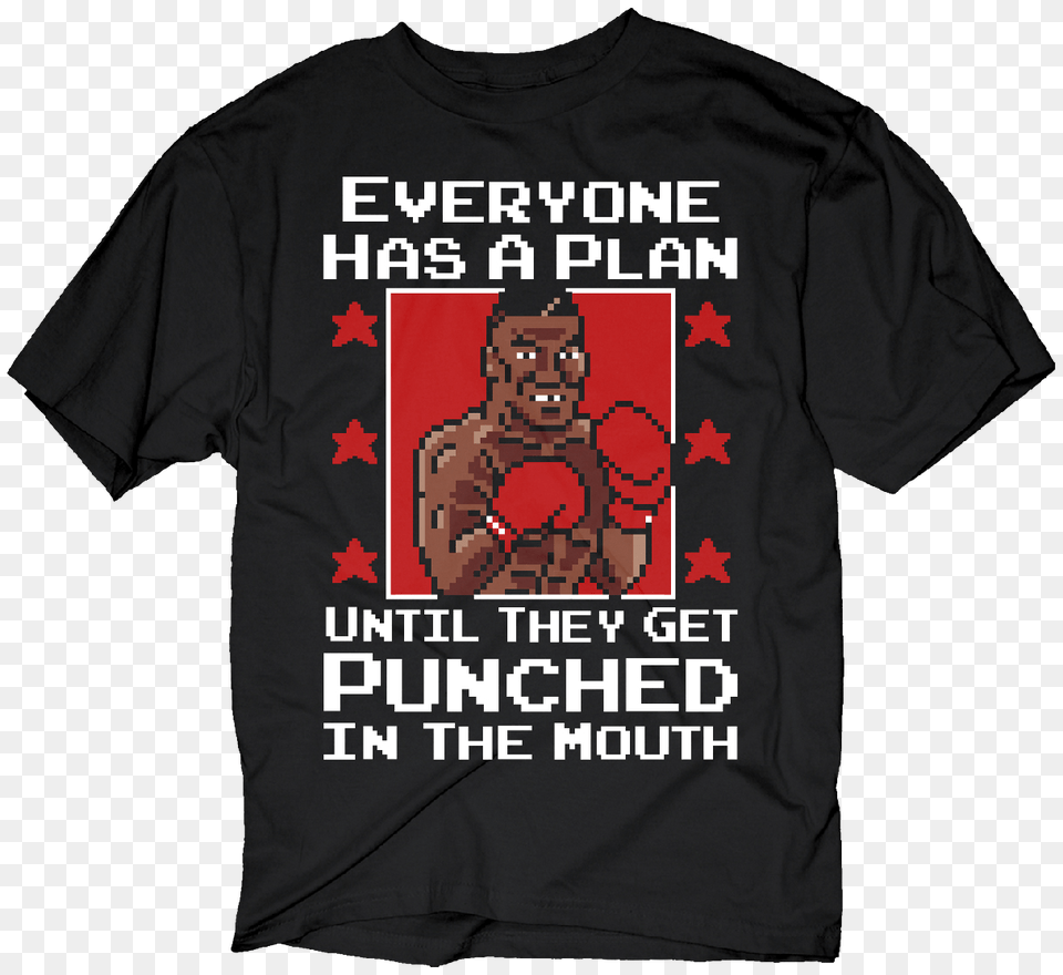 Everyone Has A Plan Mike Tyson Punch Out T Shirt Sons Of Anarchy T, Clothing, T-shirt, Person Png