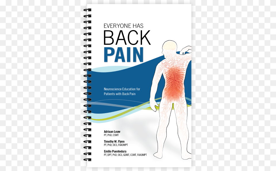 Everyone Has Back Pain Pain Neuroscience Education Book, Advertisement, Poster, Adult, Male Free Transparent Png