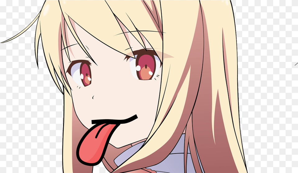 Everyone Masturbates So Why Not Be Proud Of It Quite Blonde Haired Anime With Red Eyes, Book, Comics, Publication, Baby Png Image