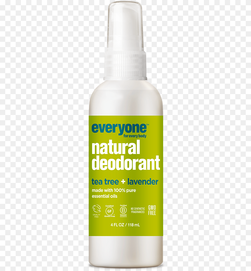 Everyone Natural Deodorant Tea Tree Lavender, Bottle, Cosmetics, Shaker, Sunscreen Png