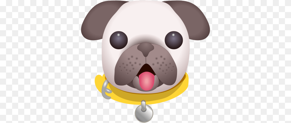 Everyone Stay Calm There S A Pug Emoji Coming Pug Emoji, Animal, Mammal Free Png