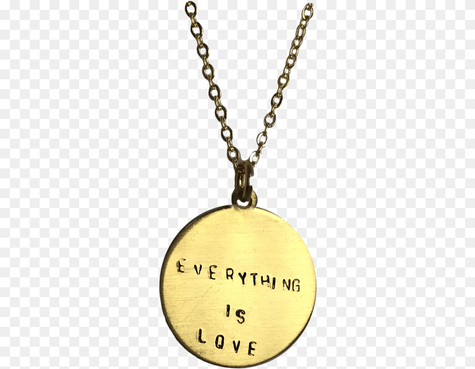 Everything Is Love Necklace Pendant, Accessories, Jewelry, Locket, Gold Free Transparent Png