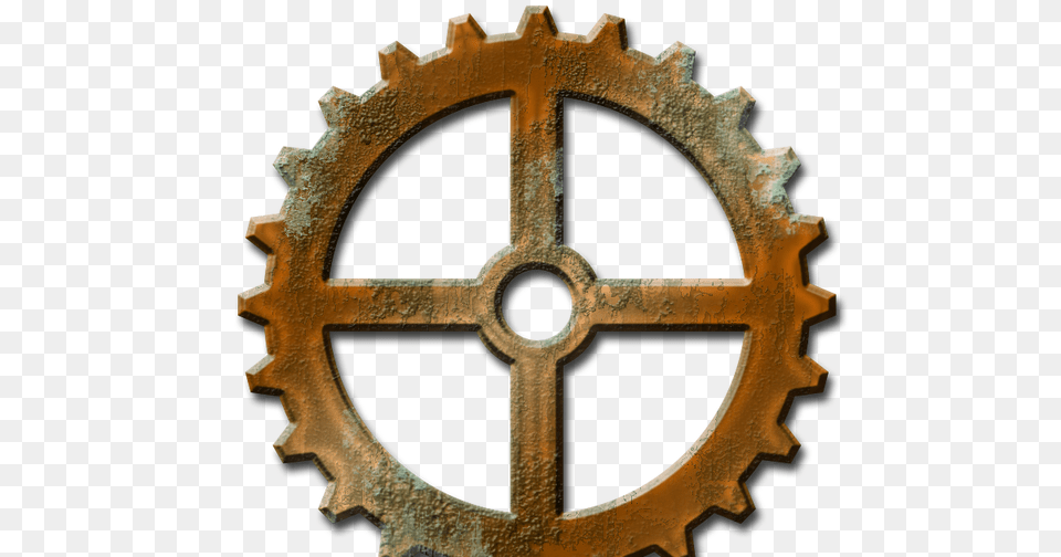 Everything Is Ohwaycool, Machine, Cross, Symbol, Gear Png Image