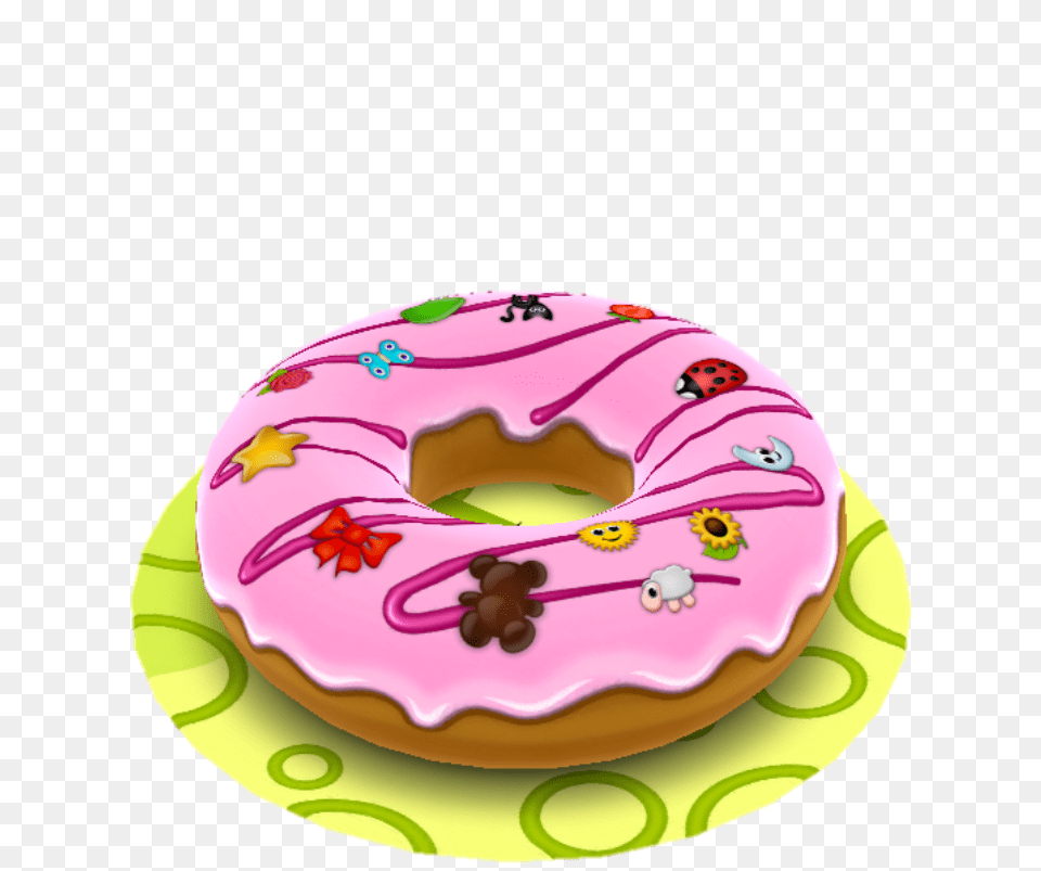 Everything Nice Doughnut, Birthday Cake, Cake, Cream, Dessert Free Transparent Png