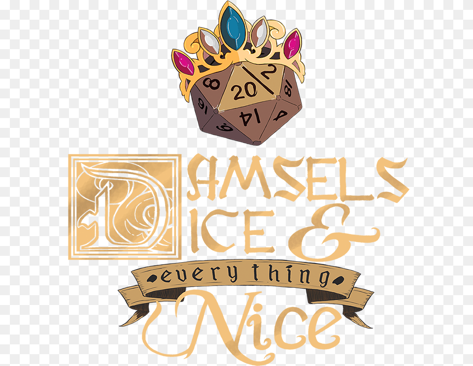 Everything Nice Logo Damsels Dice And Everything Nice, Advertisement, Book, Publication, Treasure Png Image