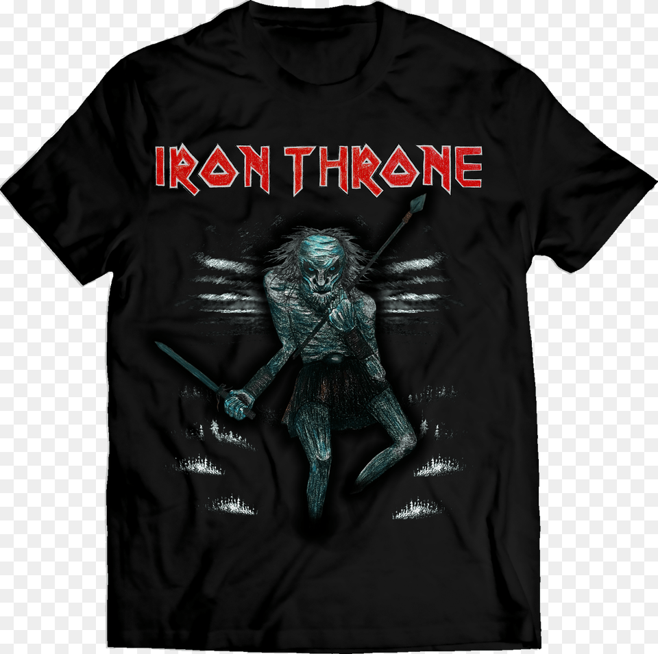 Everythingeverything Iron Maiden Inspired Iron Throne John Travolta, Clothing, T-shirt, Adult, Male Free Transparent Png