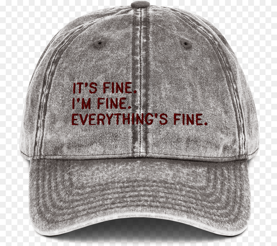 Everythings Fine Baseball Cap The Jojo Hat, Baseball Cap, Clothing Png Image