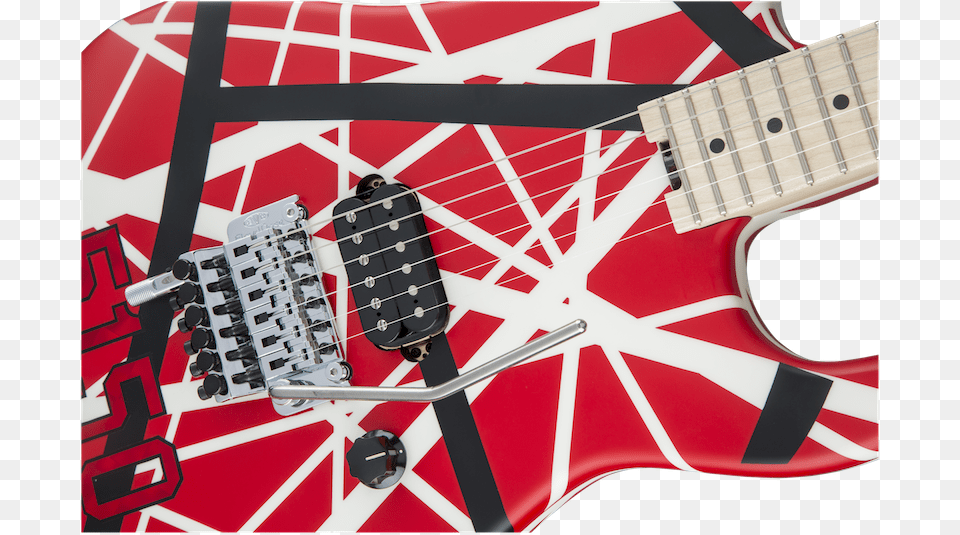 Evh Striped Evh Striped Series 5150 Electric Guitar Redblackwhite, Electric Guitar, Musical Instrument, Bass Guitar Free Transparent Png