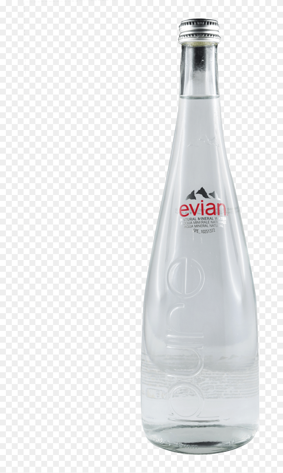Evian Water Glass Bottle Evian, Beverage, Alcohol, Beer, Water Bottle Png