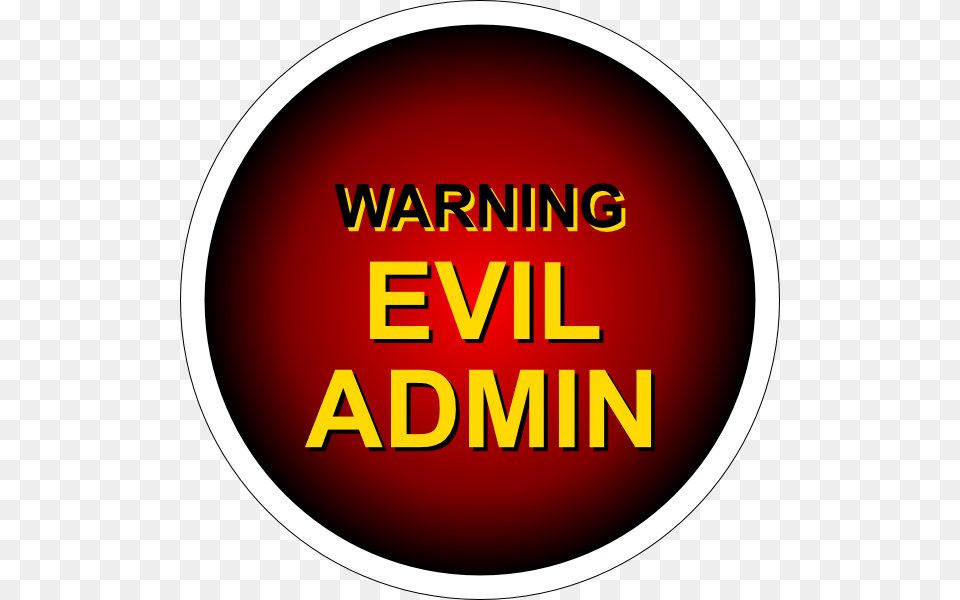 Evil Admin Warning Svg Clip Arts Warning Evil Admin, Logo, Food, Ketchup Free Png