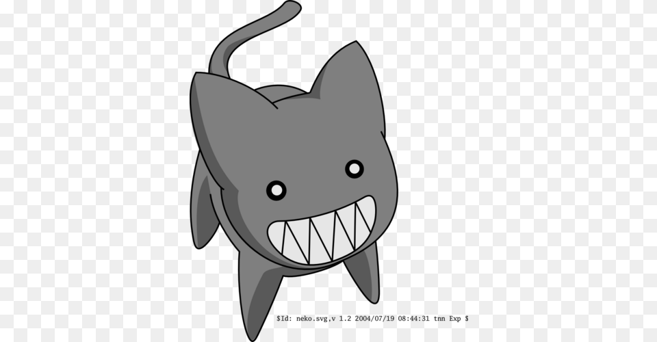 Evil Anime Cat, Animal, Fish, Sea Life, Shark Free Png