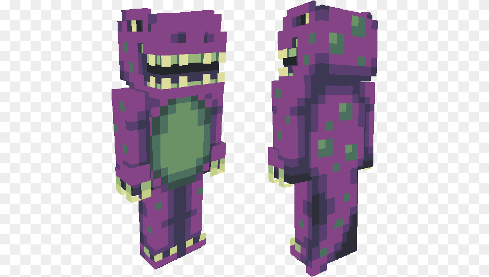 Evil Barney Minecraft, Purple, Dynamite, Weapon Png Image