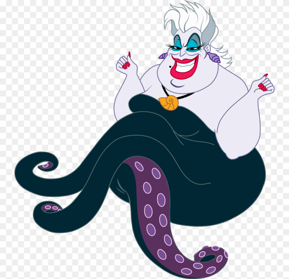 Evil Clipart Mermaid Little Mermaid Ursula Clipart, Baby, Person, Cartoon, Face Free Png Download