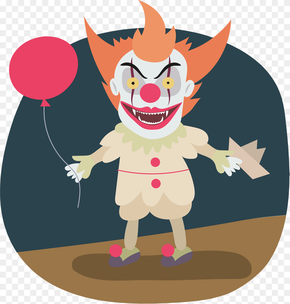 Evil Clown Clipart, Balloon, Performer, Person, Baby Png