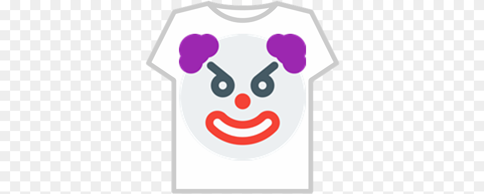 Evil Clown Emoji Roblox Obby Roblox T Shirt, Clothing, T-shirt, Performer, Person Free Png Download