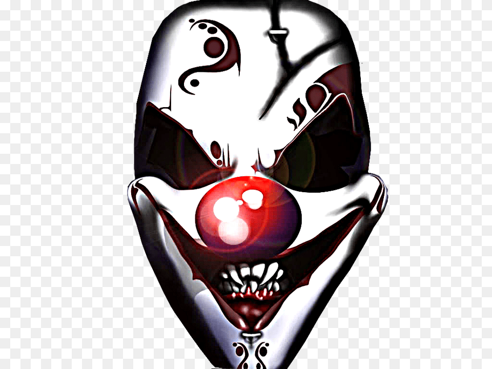 Evil Clown Performer, Person, Face, Head Png Image