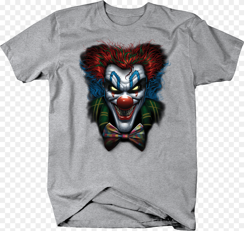 Evil Clown Looking At You Crazy Red Hair Puppy, Clothing, T-shirt, Shirt, Face Free Transparent Png