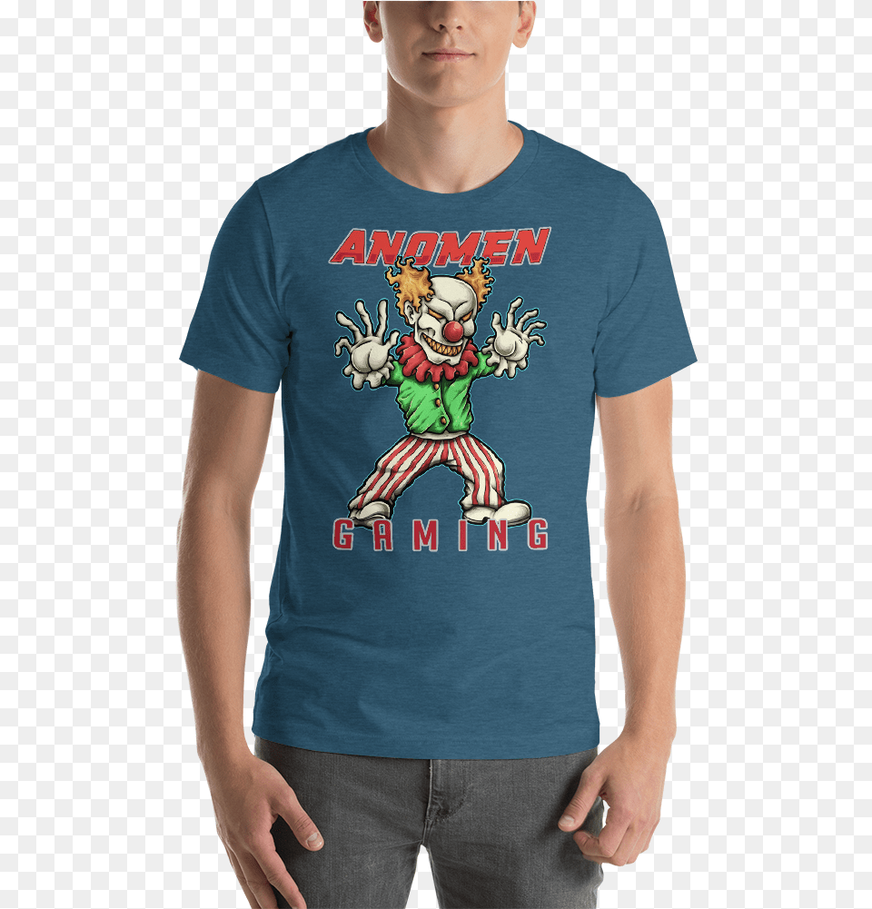Evil Clown Premium Tee T Shirt, T-shirt, Clothing, Person, Man Png