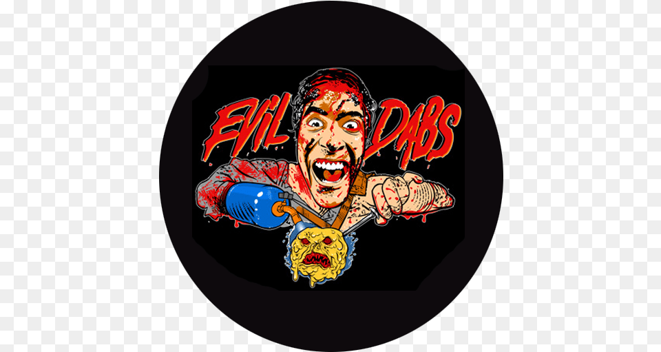 Evil Dabs, Adult, Sticker, Person, Man Free Png