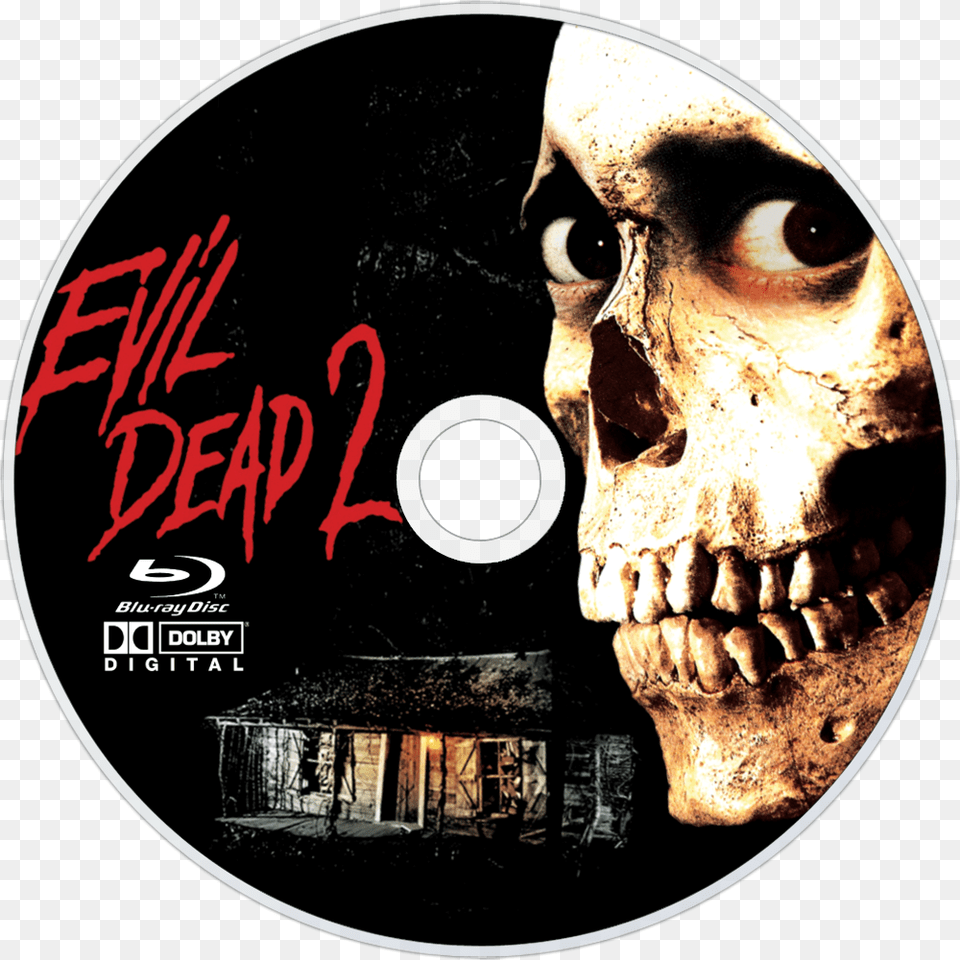 Evil Dead 2 Movie Poster, Disk, Dvd, Face, Head Free Png