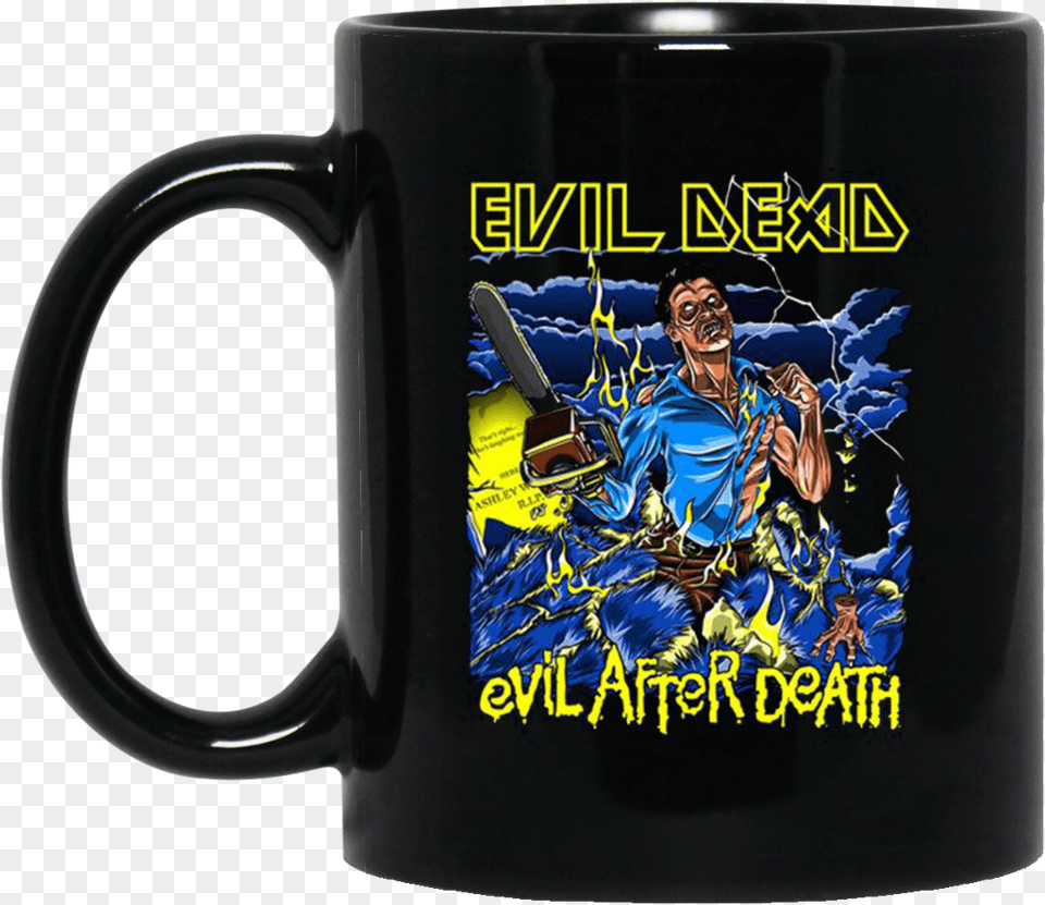 Evil Dead Evil After Death Mug Party Planning Committee Mug, Cup, Adult, Man, Male Free Png Download
