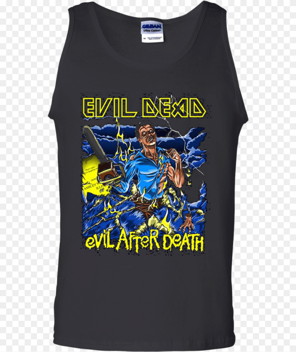 Evil Dead Evil After Death Tank Top Phi Beta Sigma Shirt Designs, Clothing, T-shirt, Adult, Male Png Image