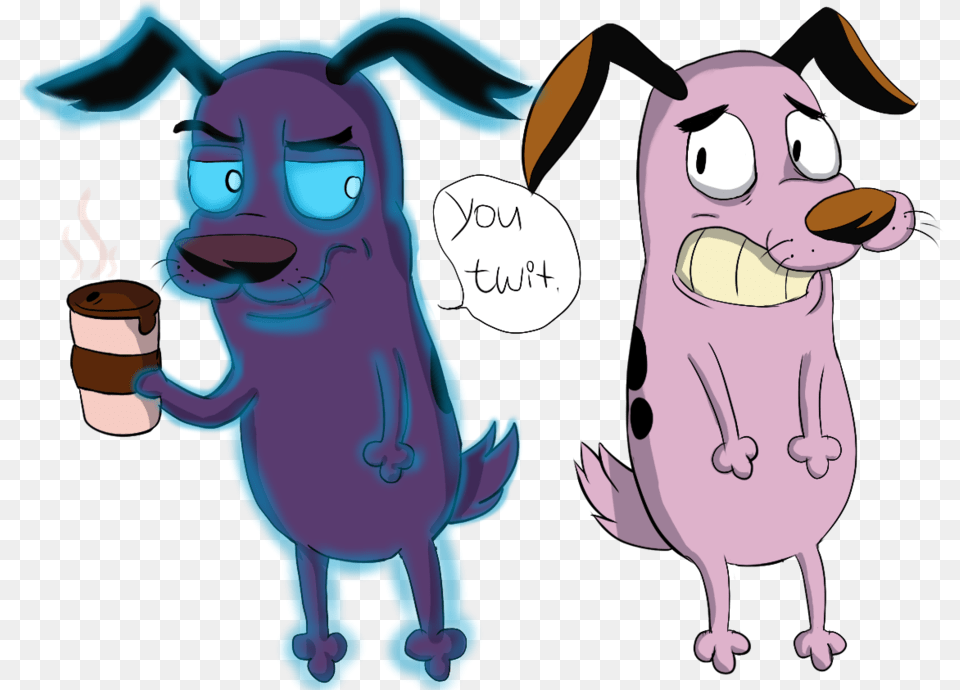 Evil Dog Clipart Courage The Cowardly Dog Fanfic, Cartoon, Baby, Person, Face Free Png