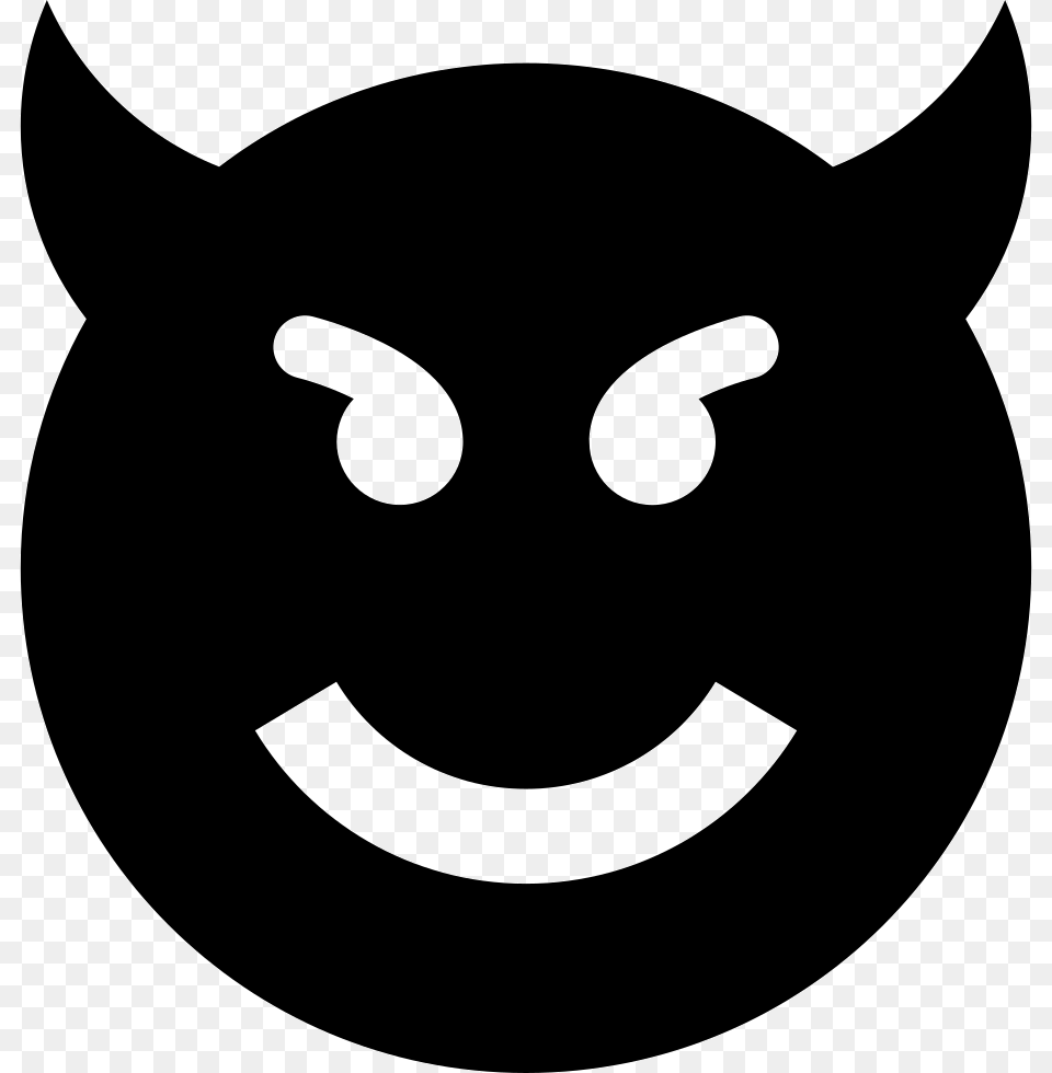 Evil Evil Icon, Stencil Free Png Download