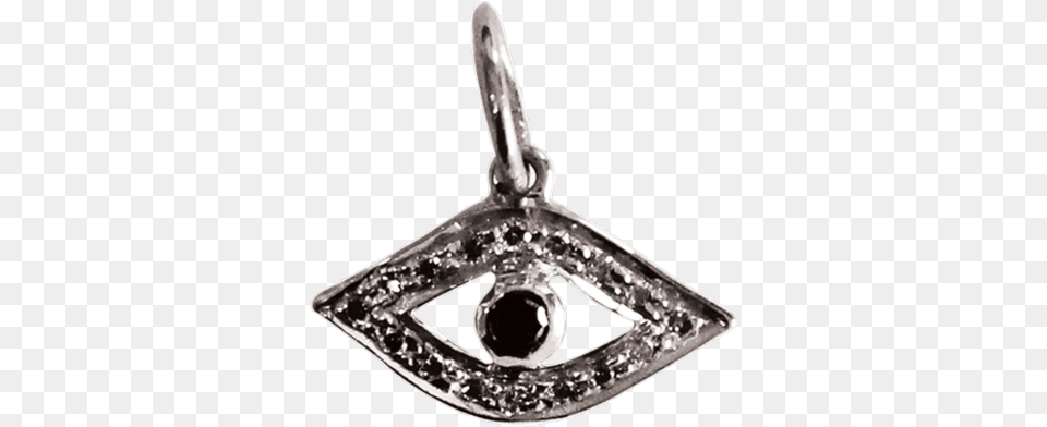 Evil Eye Charm Silver Silver, Accessories, Earring, Jewelry, Pendant Png Image